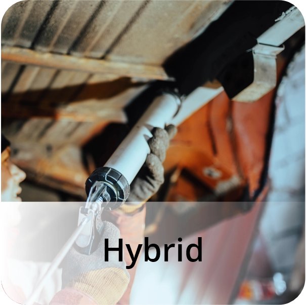 Hybrid-Dichtstoff ist eine einkomponentige (1K), neutrale und elastische  Dichtmasse speziell für die Verfugung von Dehnungsfugen