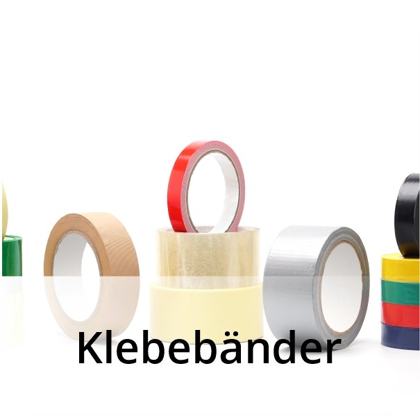 Ansicht verschiedenster Klebebandrollen