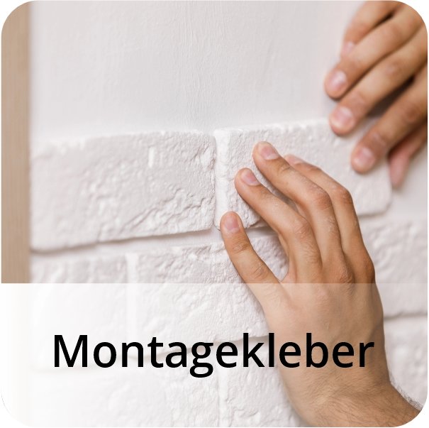 Anbringung von Styroprsteinen mit Montagekleber