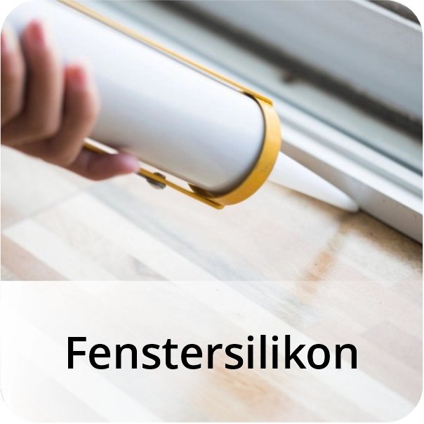 Abdichtung eines Fensters mit Fenstersilikon