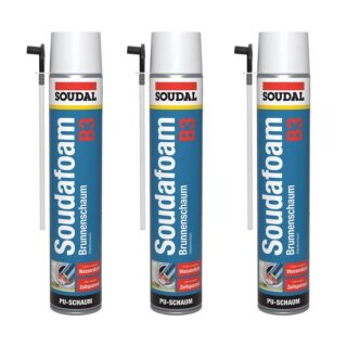 SET 3x Soudafoam B3 Brunnenschaum Adapter á 750ml