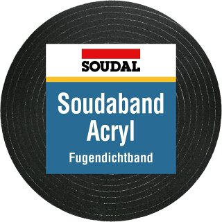 Soudal Soudaband Acryl 300 anthrazit 15/3  10m/Rolle Kompriband