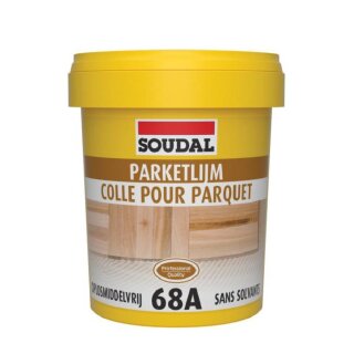 Soudal 68A Parkettkleber  für Weichholz, Mosaik- und Stabsparkett gebrauchsfertig lösemittelfrei 1Kg Eimer