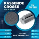 25 mm x 50 m PE Fugen Rundschnur geschlossenzellig Ø 25mm