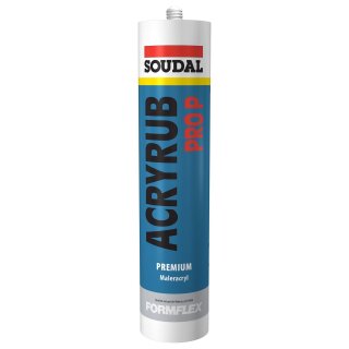 Soudal Acryrub Pro P Maler Acryl 310 ml – Überstreichbarer Acryl-Dichtstoff