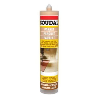 Soudal Parkettdichtstoff für Anschluss- und Dehnungsfugen 290ml Kartusche, merbau