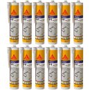 12x Sikaflex 111 Stick & Seal elastischer Kleb- und...