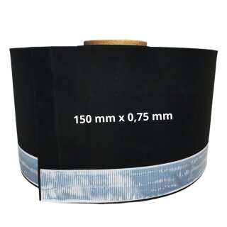 duBAUST EPM24 150mm x 0,75mm 25m/Rolle EPDM-Folie mit Butylklebestreifen