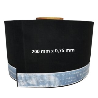 duBAUST EPM24 200mm x 0,75mm 25m/Rolle EPDM-Folie mit Butylklebestreifen