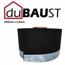 duBAUST EPM24 EPDM-Folie mit Butylklebestreifen 250mm x 1.2mm 25m/Rolle