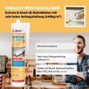 duBAUST Montagekleber EXTREM STARK  mit sehr hoher Anfangshaftung INNEN und AUSSEN 290ml /414g Kartusche, weiß