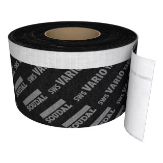 SOUDAL SWS Vario Extra Schwarz | vollflächige Fensteranschlussfolie innen & außen | 70 mm x 30 m