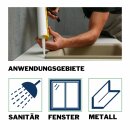 duBAUST SAS24 Sanitärsilikon acetatvernetzend 310ml schwarz