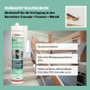 duBAUST BAS24 Bausilikon neutralvernetzend 310ml transparent