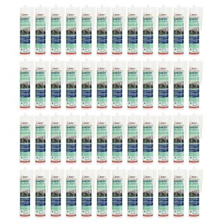dubaust SAS24 Sanitärsilikon elastisch dauernassbeständig schimmelresistent Bad Küche Dusche Feuchträume 310ml Kartusche