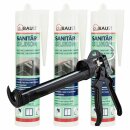 Set 3x 310ml Sanitärsilikon duBAUST SCHWARZ inkl....