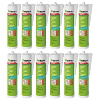 RESTPOSTEN 12x Illbruck FA150 Bausilikon 310ml mittelgrau MHD 08/24