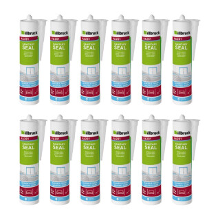 RESTPOSTEN 12x Illbruck FA201 Sanitärsilikon 310ml sandsteinbeige hell MHD 02/25