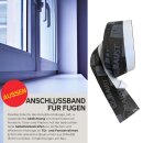 duBAUST Fensterdichtband  für Außenbereich - Fensterfolie, Anschlussband  für Fenster & Türen - 100mm x 30m Rolle