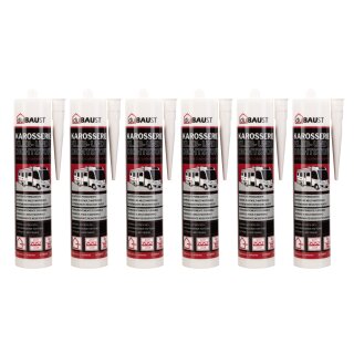 6x duBAUST Karosserie Klebdichtstoff 290ml Kartusche versch. Farben
