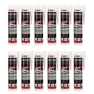 12x duBAUST Karosserie Klebdichtstoff 290ml Kartusche