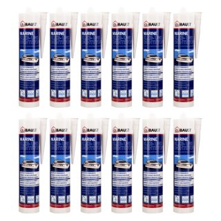 12x duBAUST BOT24 Marine Klebdichtstoff 290ml Kartusche versch. Farben