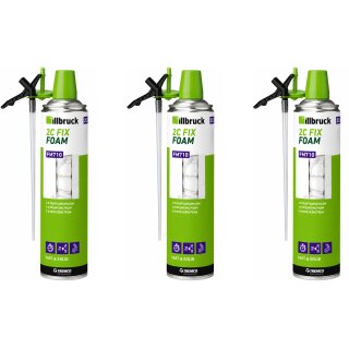 RESTPOSTEN 3x illbruck FM710 2K-Montageschaum 400ml MHD 04/26