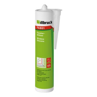 RESTPOSTEN Illbruck FA801 Fenstersilikon 310ml reinweiss MHD 12/24