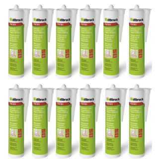 RESTPOSTEN 12x Illbruck FA101 Fenstersilikon 310ml transparent MHD 03/25