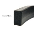 Moosgummi Dichtung Flach Vierkant Dichtband EPDM...