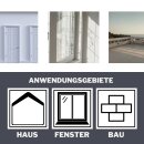 duBAUST BAB24 Dichtstoff Silikon neutral für Fugen im Baugewerbe, UV-stabil innen & aussen, 300 ml Kartusche transparent