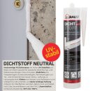 duBAUST BAB24 Dichtstoff Silikon neutral 300ml Kartusche weiss RAL9010 MHD 06/26