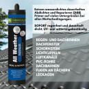 12x Allwetter Repair Dachdicht, Butyldichtstoff, extrem wasserfest und haftstark 300ml, grau