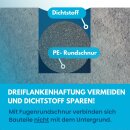 PE-Fugenrundschnur, geschlossenzellig, 40 mm × 10 m (in 1-Meter-Stücken)