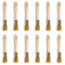Malerpinsel Flachpinsel Lackierpinsel für Grundierung Lack Farbe & Versiegelung 20 mm 12 Stück