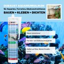12x duBAUST SAQ24 Aquariumsilikon 310ml Kartusche - 2 Farben