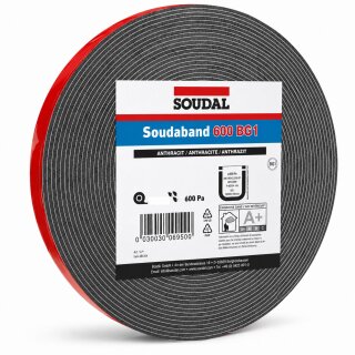 Soudaband 600 BG1 Kompriband Quellband Fugendichtband anthrazit 35/5-10 5,6m/Rolle