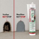 3x duBAUST RAT24 RATTSTOP 290 ml Kartusche grau