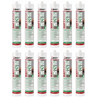 12x duBAUST RAT24 RATTSTOP 290 ml Kartusche grau