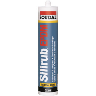 EPDM Folienkleber Teichfolienkleber Silirub Soudal 3 x 310ml Kartusche