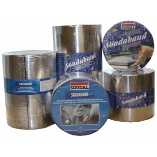 Soudal Soudaband Aludichtband Bitumenband Gr. 50mm x 10m -> alu, selbstklebend