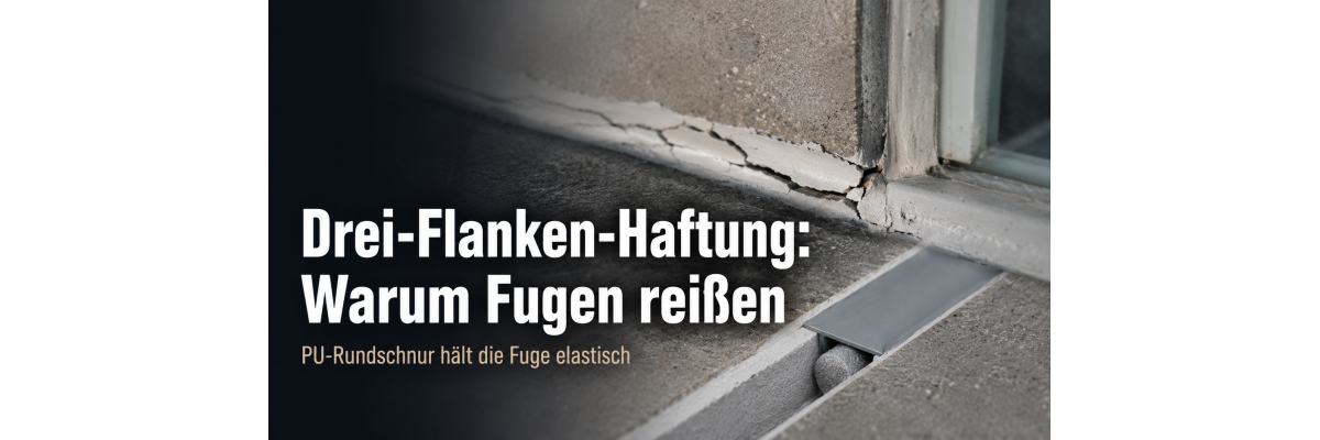 Das Problem: Die Drei-Flanken-Haftung - Drei-Flanken-Haftung erklärt: Warum Fugen reißen