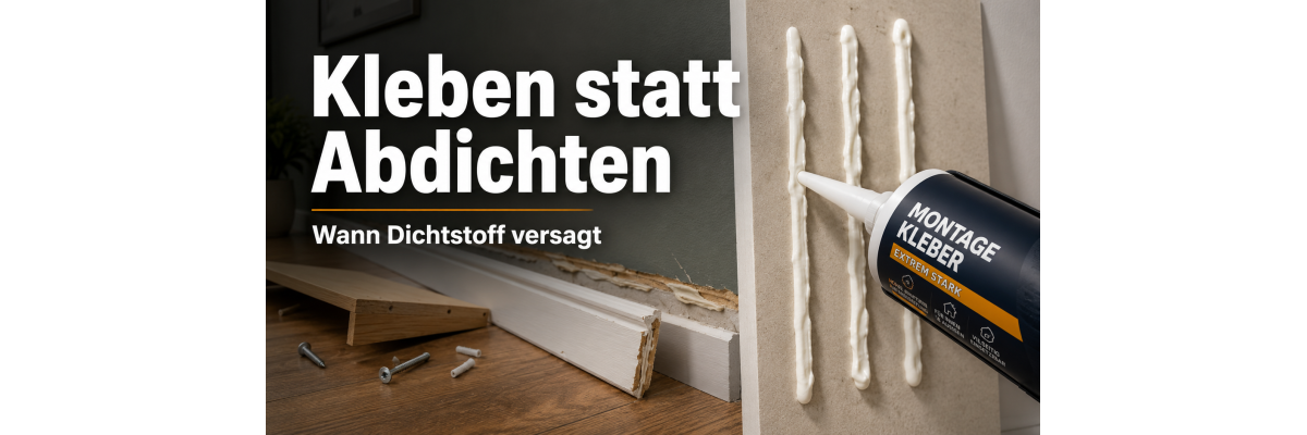 Kleben statt Abdichten – Wann Dichtstoff versagt und Sie zum echten Kleber greifen müssen - Kleben-statt-Abdichten-Wann-Dichtstoff-versagt