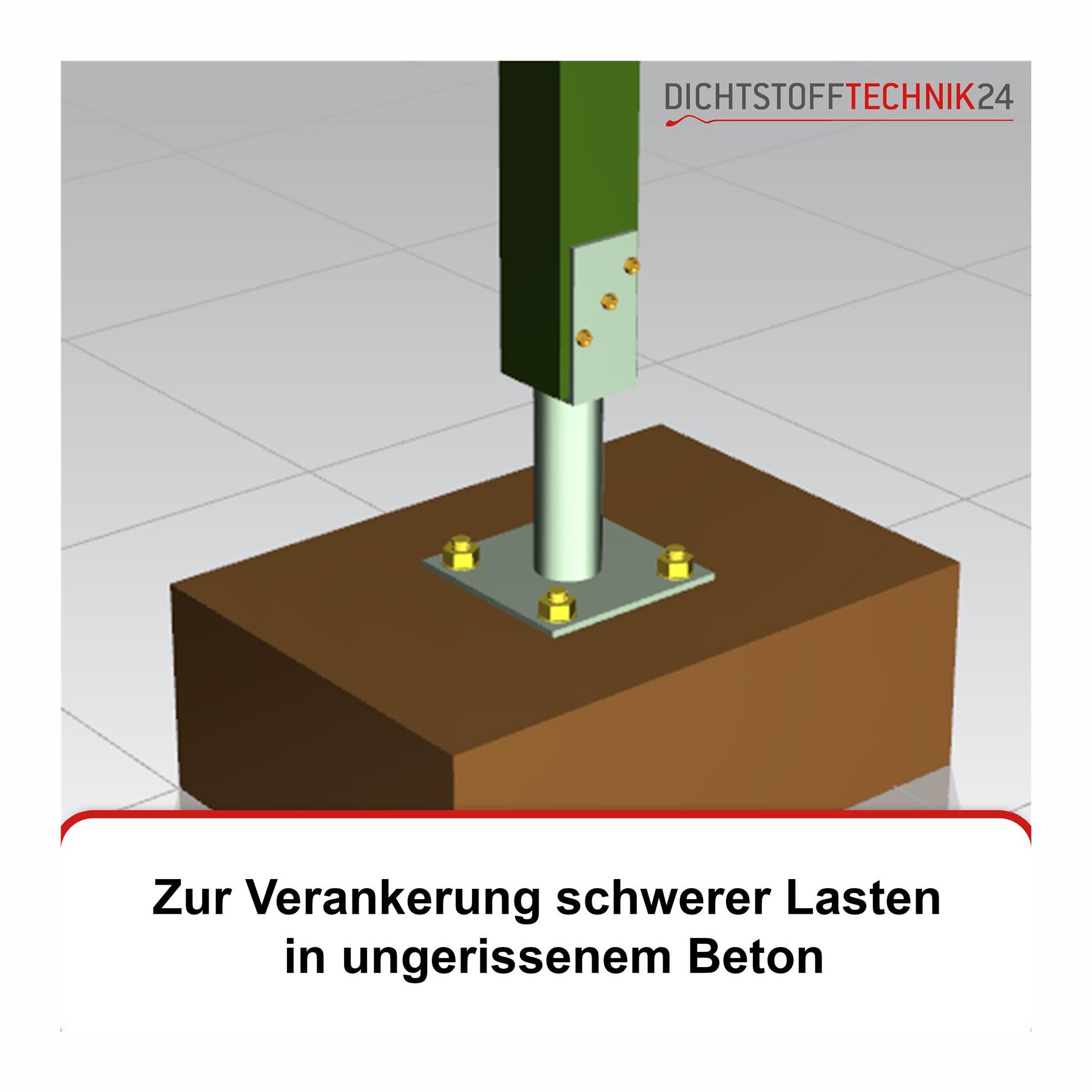 Schwerlastdübel Schwerlastanker Bolzenanker Stahl Galvanisch Verzinkt M6-M20