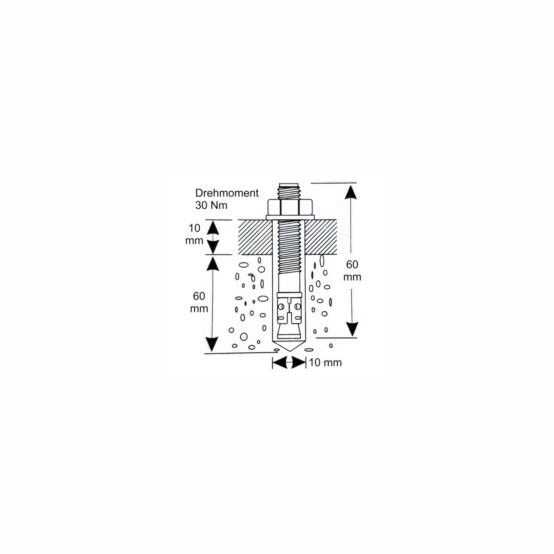 VPE 50x Keilanker KDK 10 x 60mm