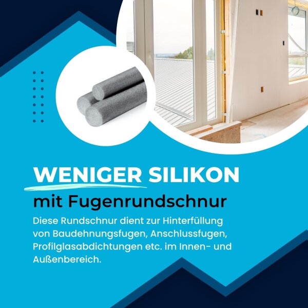 PE Fugen Rundschnur geschlossenzellig Ø 25mm x 50m