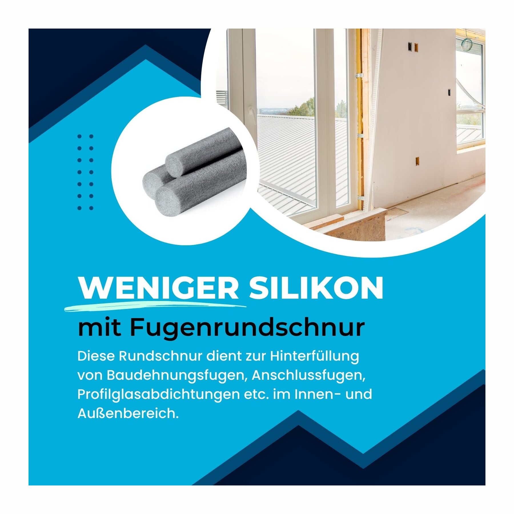 PE Fugen Rundschnur Hohlprofil Ø 25mm x 100m