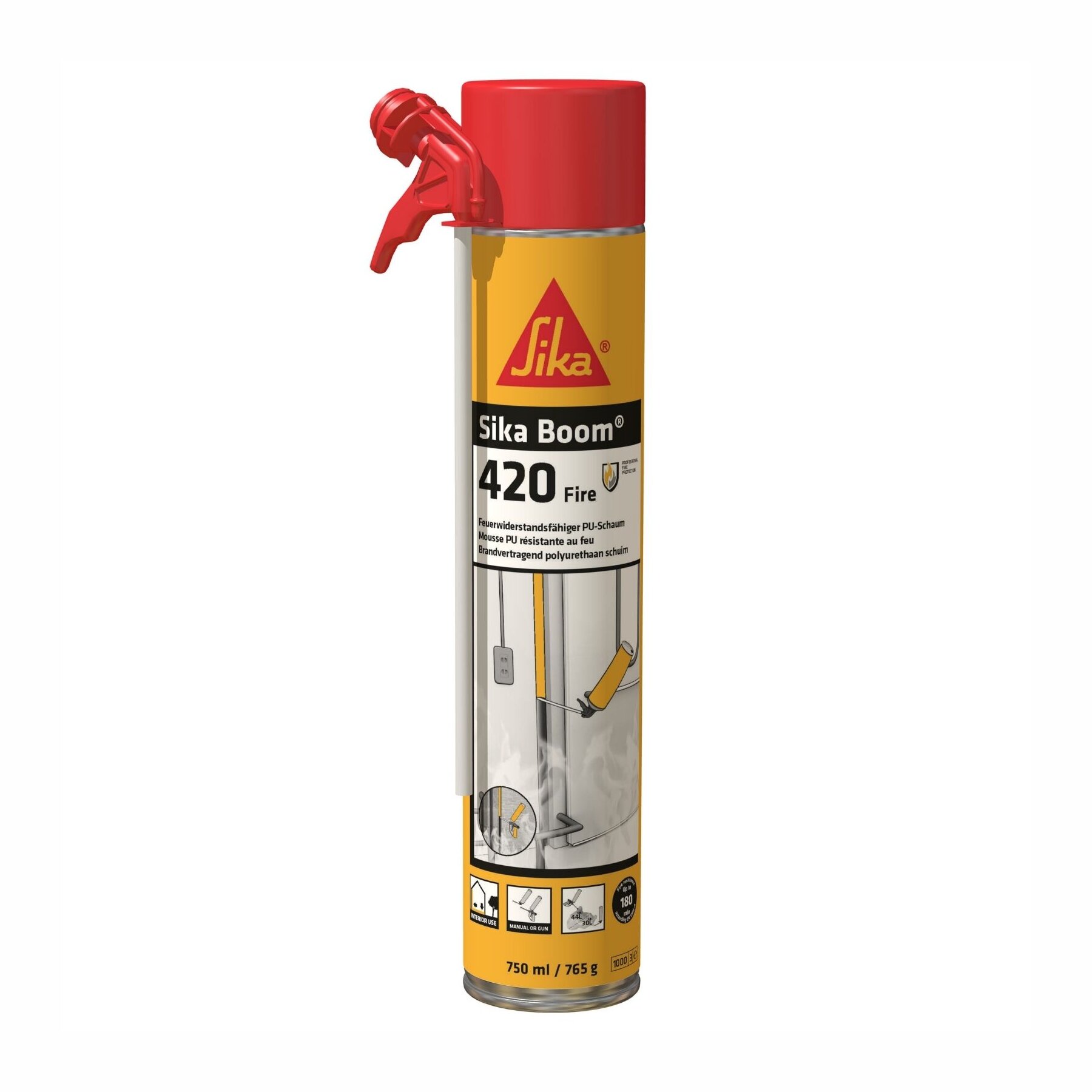Sika Boom 420 Fire 1K PU Brandschutzschaum 750ml Dose