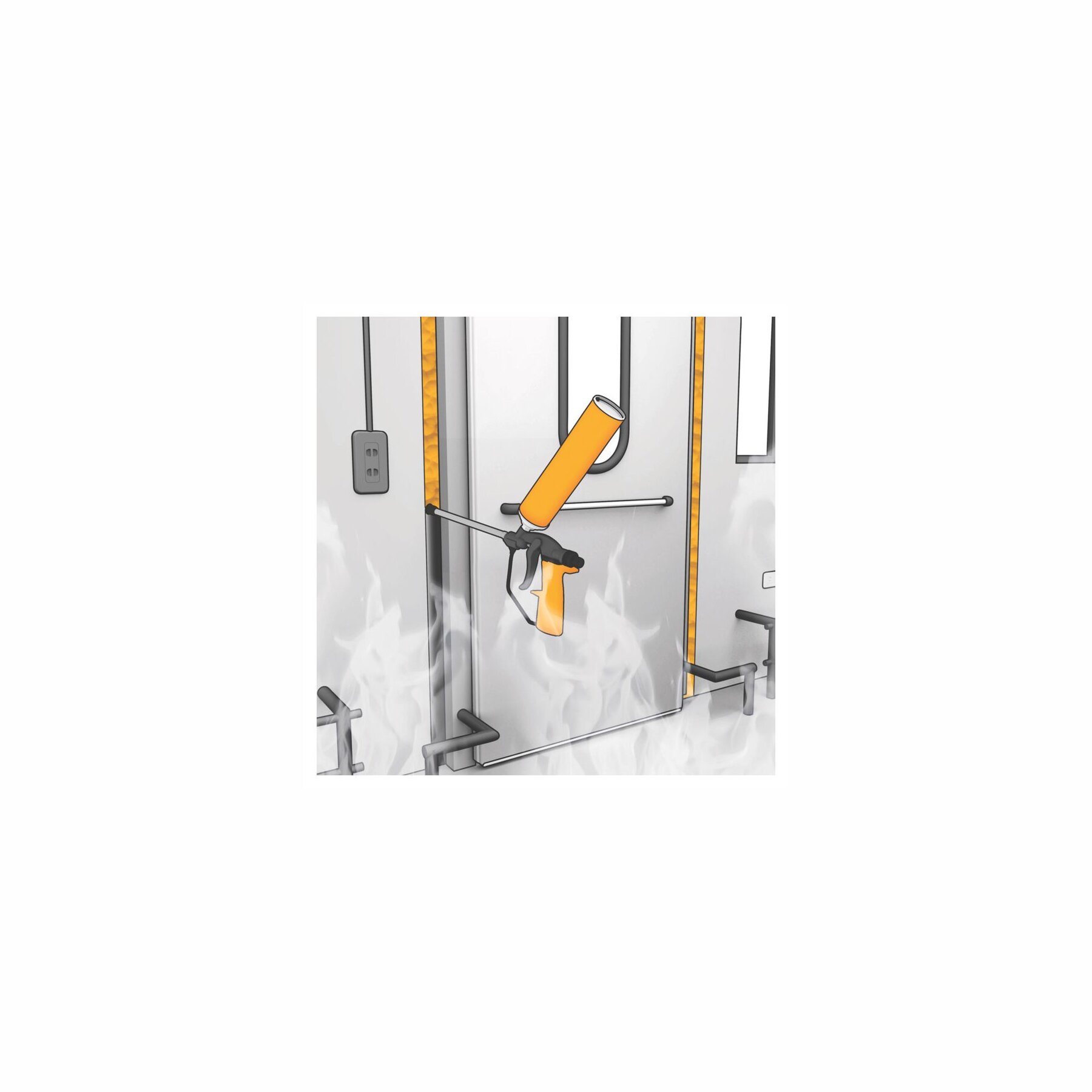 Sika Boom 420 Fire 1K PU Brandschutzschaum 750ml Dose