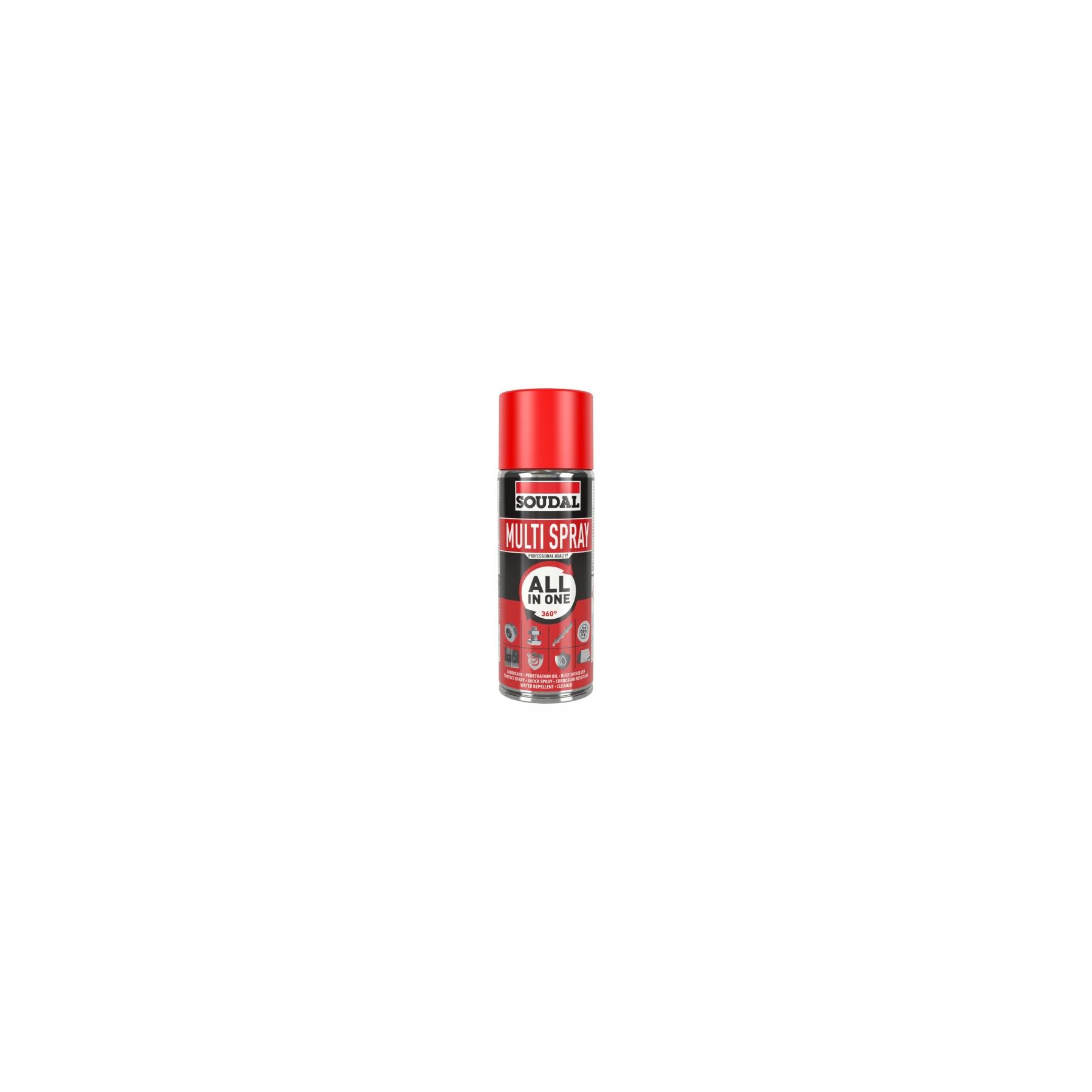 Soudal Multispray mit 8-facher Wirkung 400ml Dose, weiss